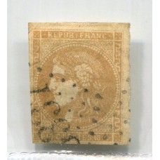 FRANCIA 1870 Yv. 43B ESTAMPILLA USADA, CON PEQUEÑOS ADELGAZAMIENTOS SOLO VISIBLES AL DORSO 110 €